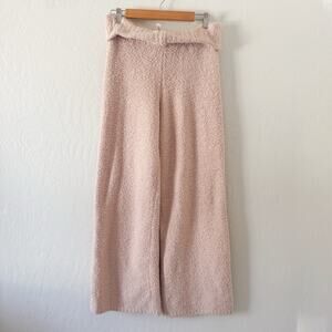 Skims Pink Sherpa Lounge Fold Down Pant